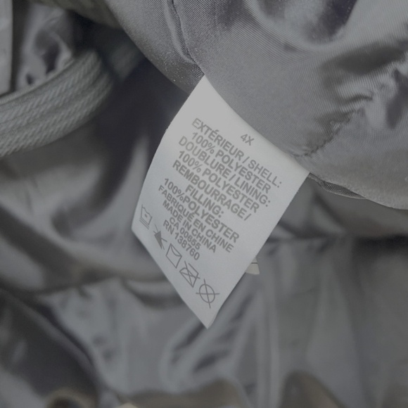 Heavy winter parka (ski jacket) with hood 3x 4x - Picture 4 of 7